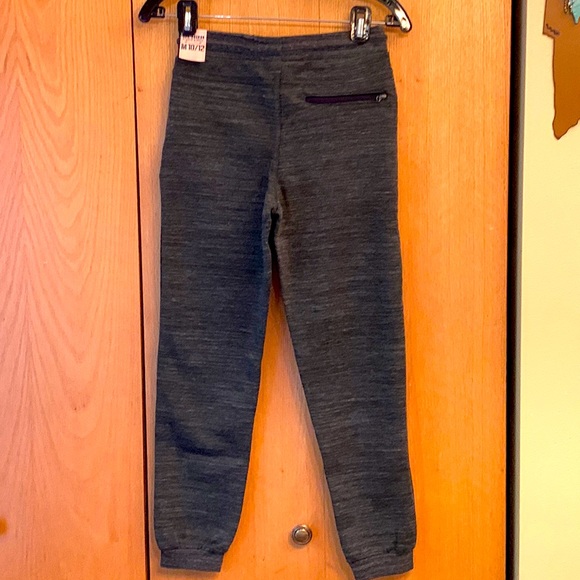 New with tags UP size 10 / 12 gray marled drawstring elastic waist jogger pants - Picture 3 of 7
